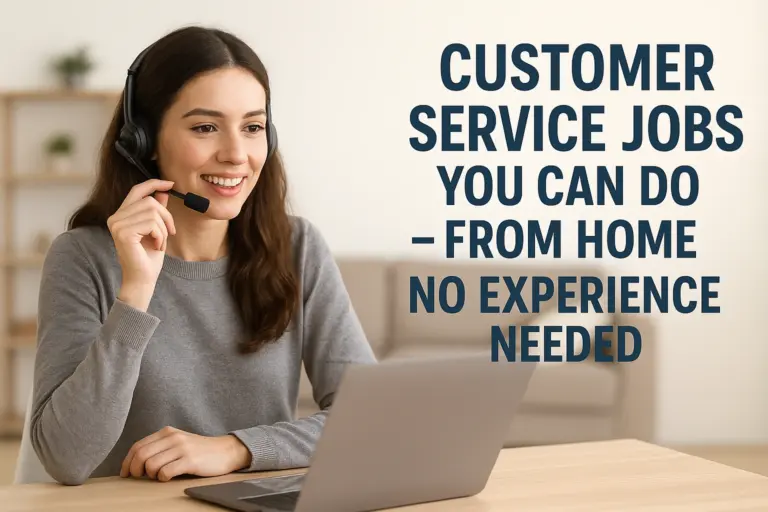 Customer Service Jobs You Can Do from Home – No Experience Needed