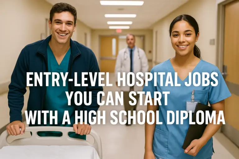 Entry-Level Hospital Jobs You Can Start with a High School Diploma