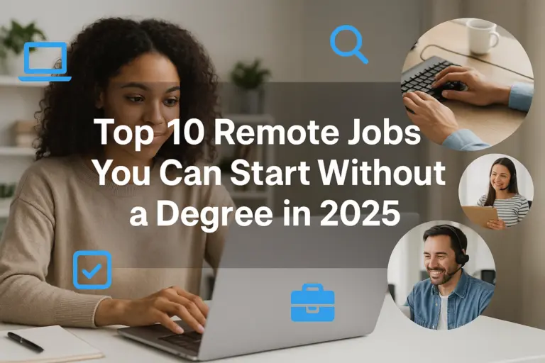 Top 10 Remote Jobs You Can Start Without a Degree in 2024