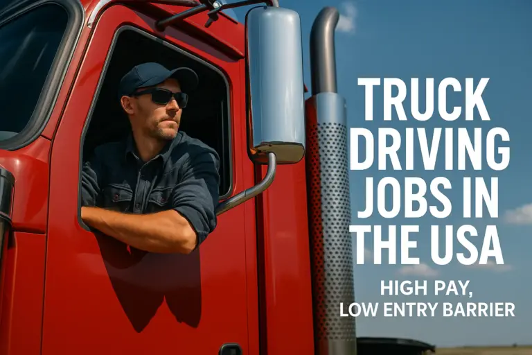 Truck Driving Jobs in the USA – High Pay, Low Entry Barrier